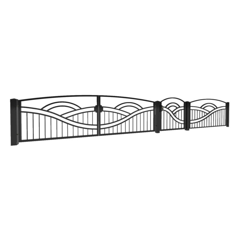 Modell 22 – Dekorativer Wellenzaun mit geschwungenem Design