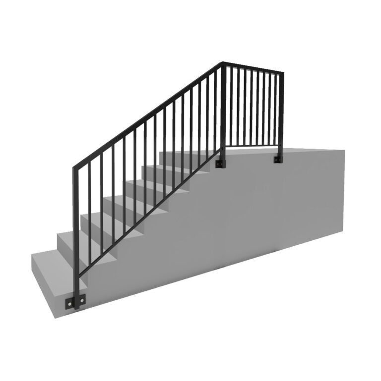 Modell 3 – Moderner Zaun komplett aus 40×40 mm Profil gefertigt