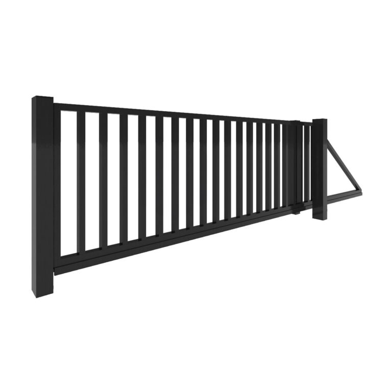 Modell 3 – Moderner Zaun komplett aus 40×40 mm Profil gefertigt