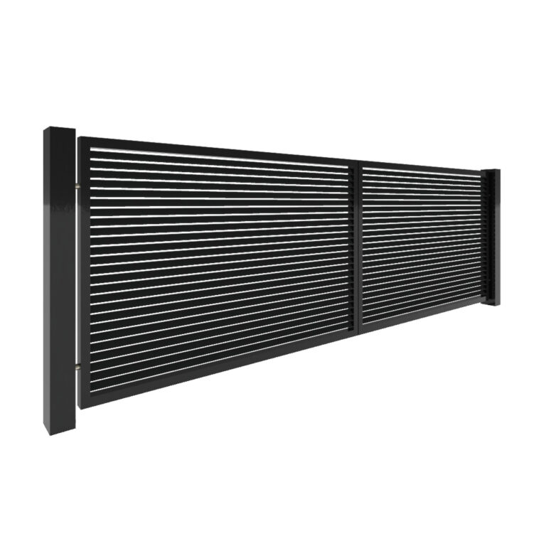 Modell 6 – Moderner Sichtschutzzaun im Lamellendesign