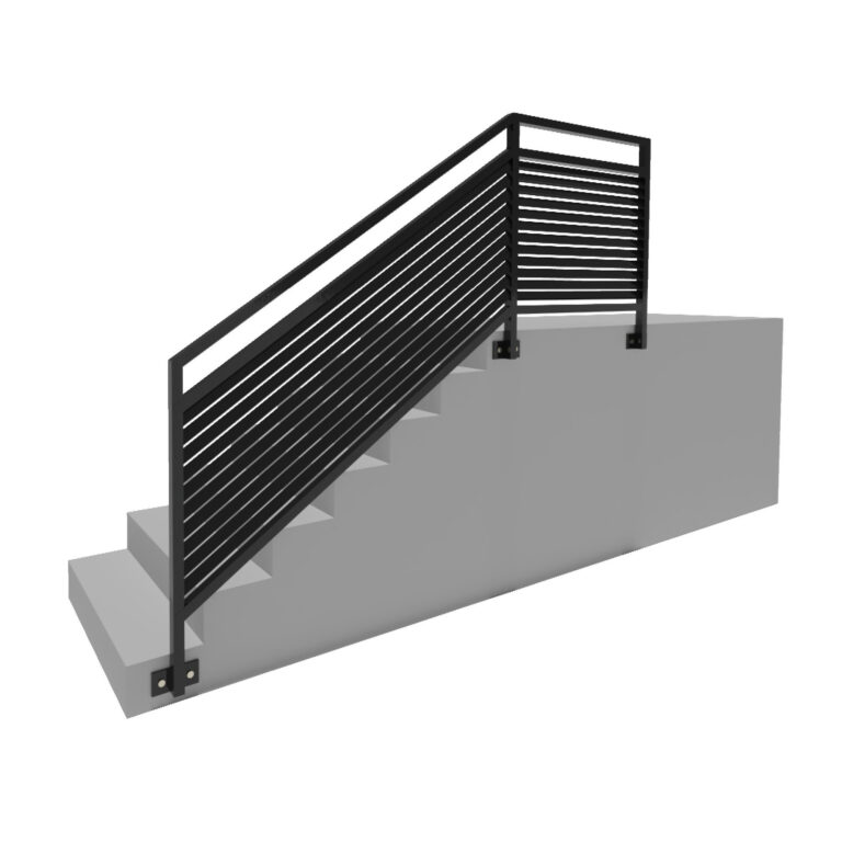 Modell 6 – Moderner Sichtschutzzaun im Lamellendesign