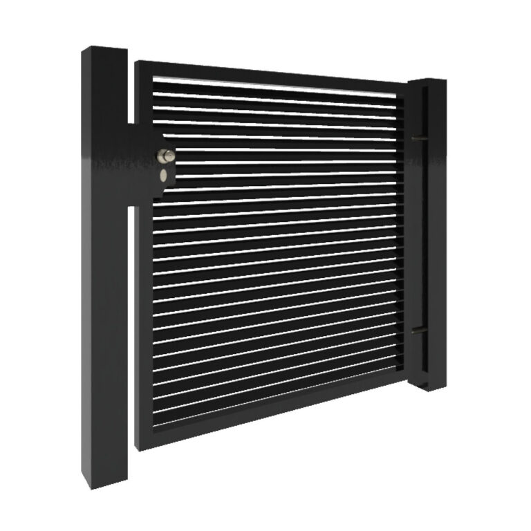 Modell 6 – Moderner Sichtschutzzaun im Lamellendesign