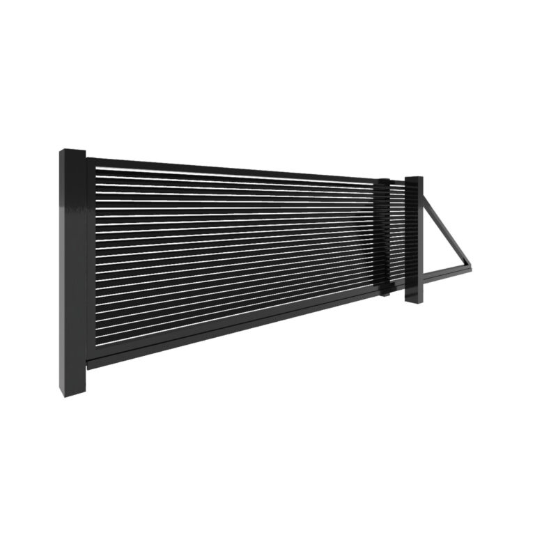 Modell 6 – Moderner Sichtschutzzaun im Lamellendesign