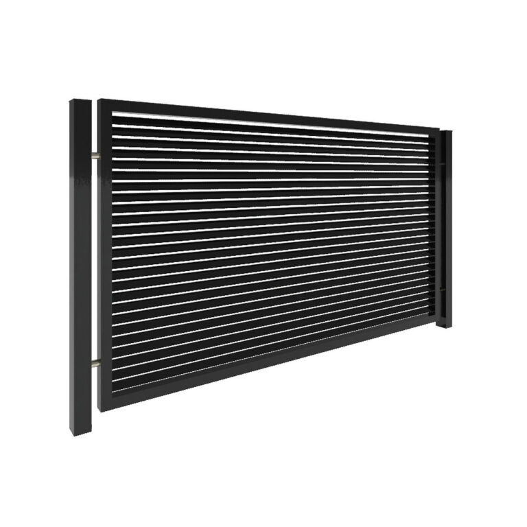 Modell 6 – Moderner Sichtschutzzaun im Lamellendesign